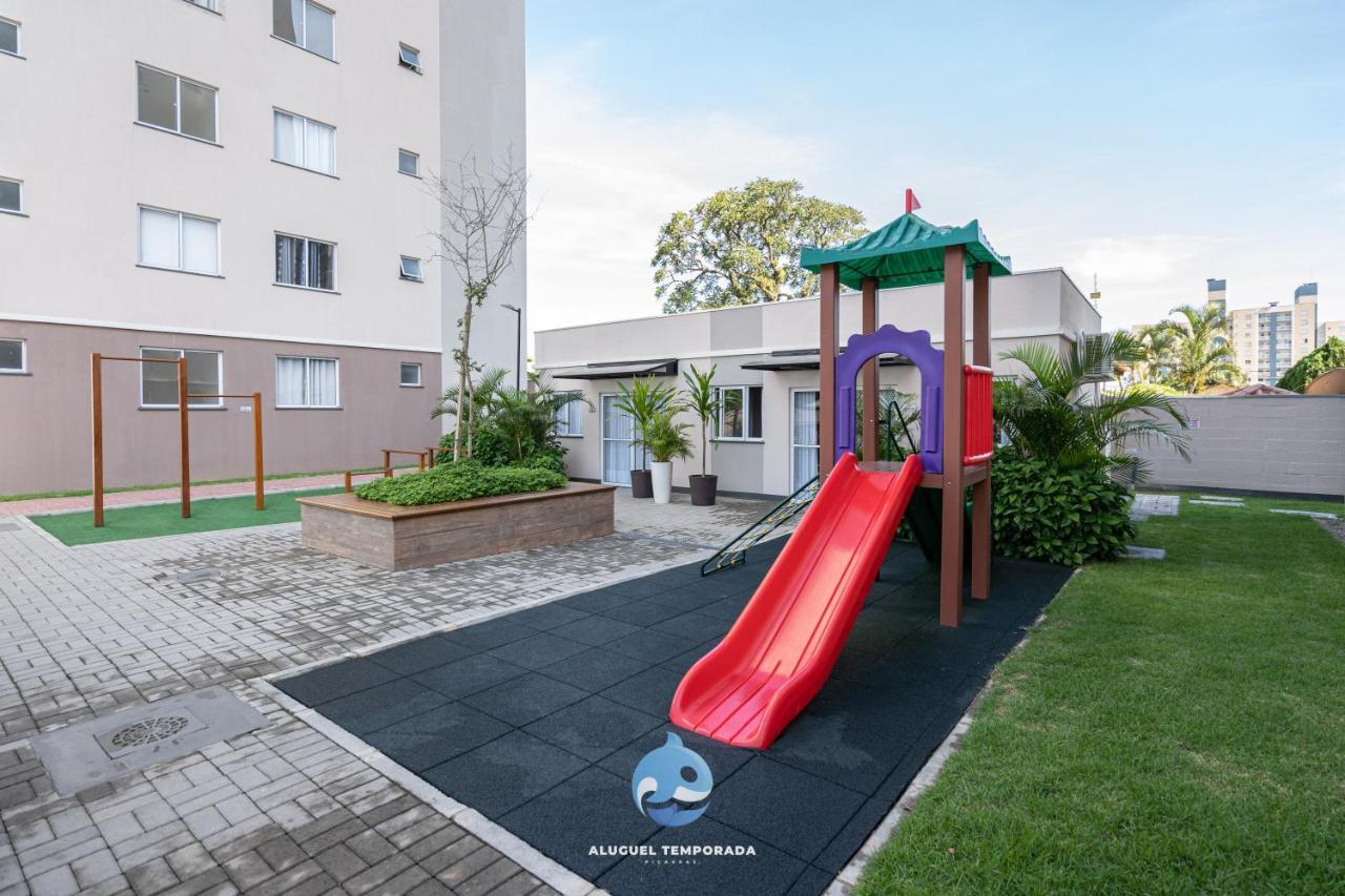 Apartamento Com Vista Mar, Ar-Condicionado, Wi-Fi Condominio Com Piscina, Quadra De Esportes Playground Infantil A 15 Minutos Do Beto Carreiro Piçarras Exterior foto